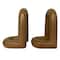 9.5" Brown Faux Wood Grain Bookends by Ashland®